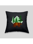 Brown bear cushion